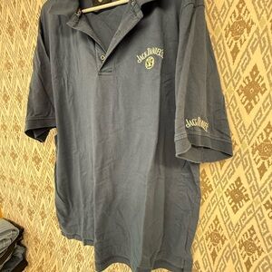 Jack Daniels Men's Blue Polo Shirt